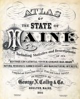 Maine State Atlas 1884 